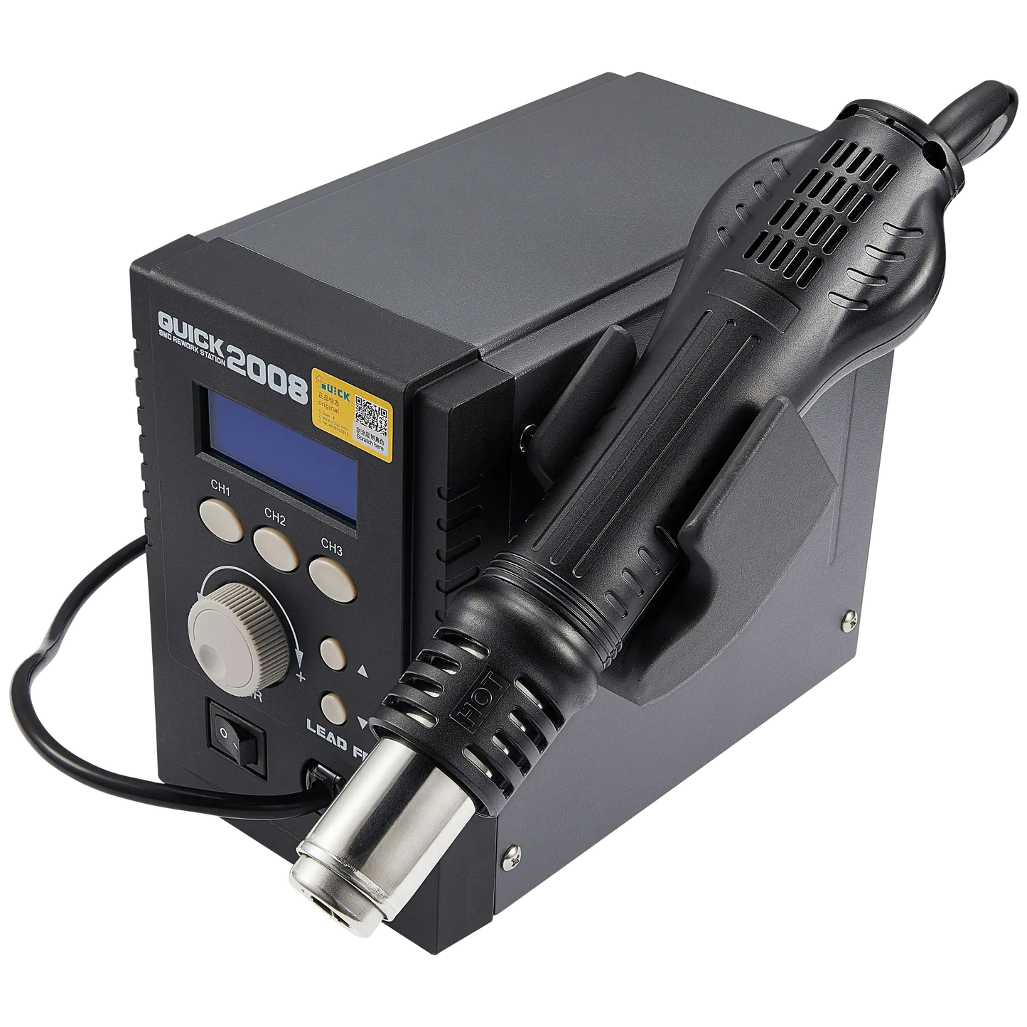 Quick Advanced Digital Display Heat Gun for Precision Welding and Rework Tasks - LabFix