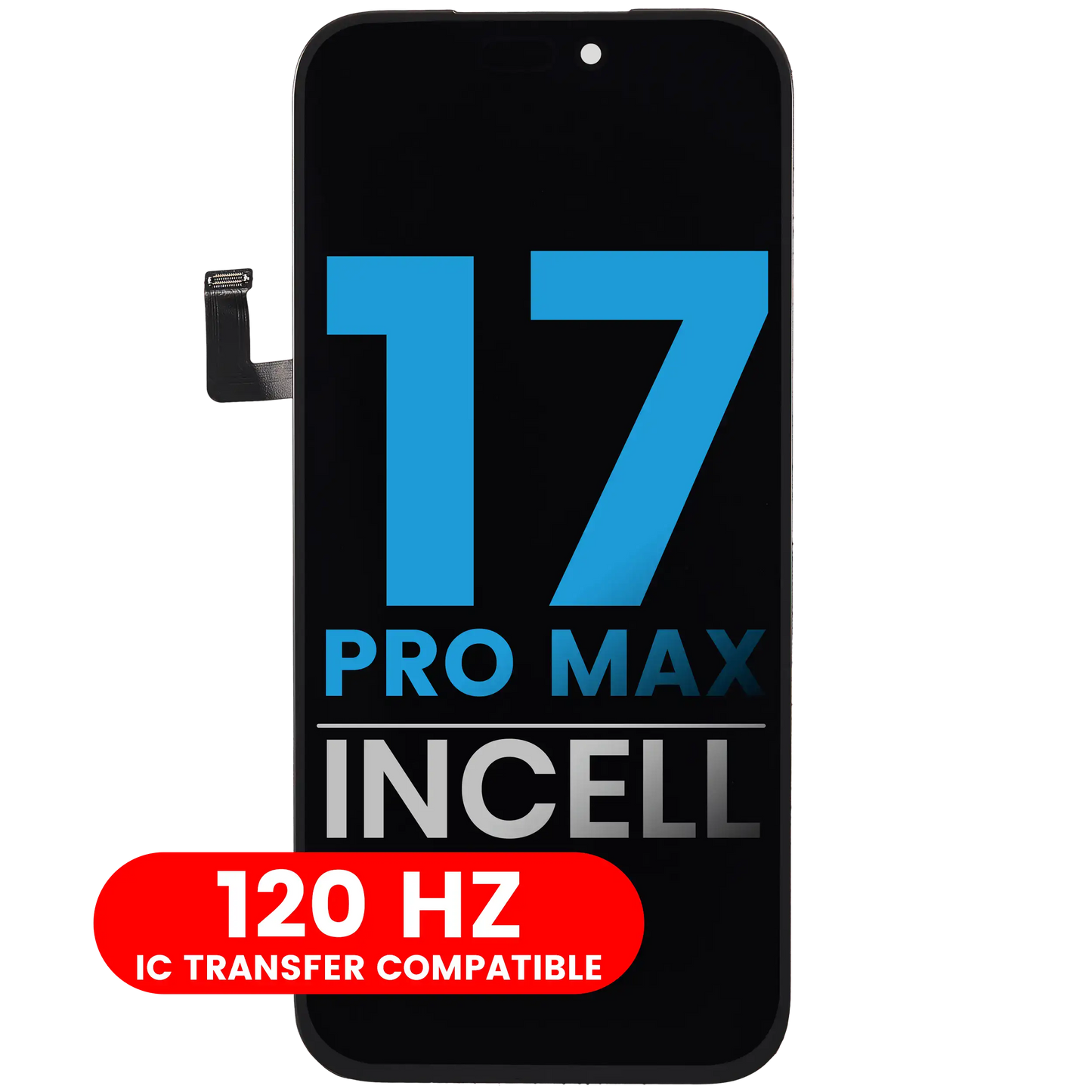 Revive Your iPhone with Our Premium iPhone 17 Pro Max Screen Replacement 120Hz

Transform your iPhone experience with the iPhone 17 Pro Max screen replacement. This high-quality replacement not only restores your device's crystal-clear viewing capabilities but also enhances your interaction with vibrant colors and fluid visuals. Imagine scrolling, streaming, and gaming on a screen that feels responsive and smooth—thanks to the innovative 120Hz In-Cell Display technology!