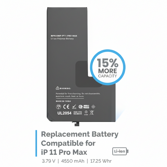 Revolutionize Your Device with Our iPhone 11 Pro Max Battery Replacement

Are you tired of running out of battery at the most inconvenient times? Our iPhone 11 Pro Max battery replacement is here to enhance your mobile experience, offering a substantial 15% more capacity than standard batteries. Imagine streaming your favorite shows, browsing social media, and playing games without the constant anxiety of your battery dying. It’s time to take control of your device’s power!