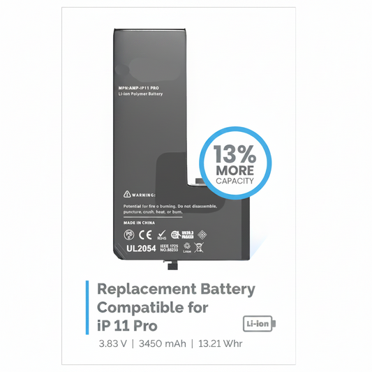 Unlock Enhanced Performance with Our iPhone 11 Pro Battery Replacement

Transform your daily smartphone experience with our high-quality iPhone 11 Pro battery replacement. Imagine enjoying up to 13% more battery life, allowing you to spend less time tethered to a charger and more time engaging with everything you love. Whether it's streaming your favorite shows, scrolling through social media, or navigating your day, this battery replacement offers the reliable power you need to keep going.