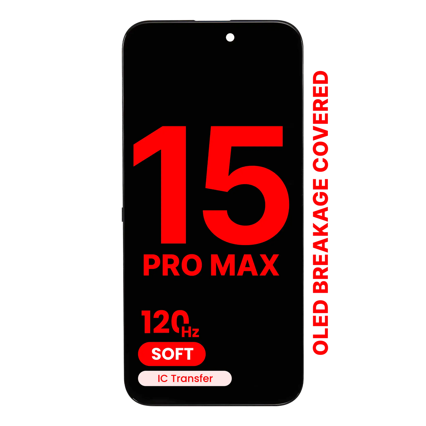 iPhone 15 Pro Max Oled Screen Replacement 120Hz





Compatibility : only with iPhone 15 Pro Max OLED Screen .Please double-check your phone model before ordering to ensure a perfect fit.



Excellent Performance

Top-Quality iPhone 15 Pro Max OLED Screen Replacement&nbsp;

Screens offer advanced technology for high-resolution displays, a fast and responsive touch experience, lower temperatures, and quicker refresh rates.
Thinner OLED design with no panel crack issues during installation